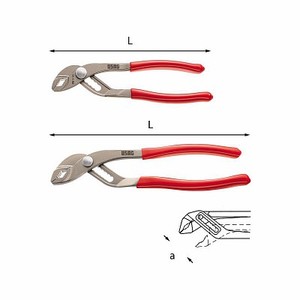 Pince à serrage 178 N, largeur de mâchoire 6 pouces, 1 pouce de largeur de surface de serrage, qualité industrielle, en acier au chrome-vanadium - Product Image 1