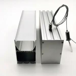 50*75mm aluminum profile Led Strip Light Channel Profile with Frosted Milk Diffuser for office decorative