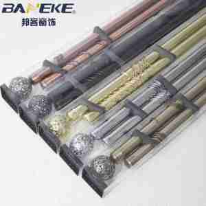 <span class=keywords><strong>Tringle</strong></span> à <span class=keywords><strong>rideau</strong></span> télescopique moderne en alliage d'aluminium doré réglable de <span class=keywords><strong>3</strong></span> mètres, double tête, résistante à la rouille, avec accessoires - Product Image 2