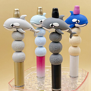 Dolphin Beads <b>Nipple</b> <b>Chain</b> Silicone Bpa Free Baby Teether 0-12 Months Straight Body DIY Accessory In Stock Wholesale - Product Image 1