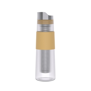 Emode Eco Friendly nuovo Design alto vetro borosilicato caffè e tè con infusore inossidabile - Product Image 6