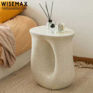 WISEMAX FURNITURE mobili da soggiorno nordici tavolino da salotto ovale piccolo tavolino da caffè in <span class=keywords><strong>resina</strong></span> con struttura in fibra di vetro <span class=keywords><strong>bianco</strong></span> per la casa - Product Image 2