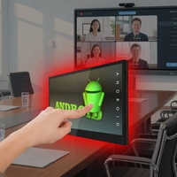 Tableta Android de 15-16 Pulgadas para Sala de Reuniones, con Montaje en Pared, RFID, NFC, Pantalla Táctil PoE y Luz de Estado
