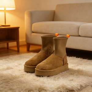 <span class=keywords><strong>Bottes</strong></span> <span class=keywords><strong>de</strong></span> <span class=keywords><strong>neige</strong></span> en gros, vente directe d'usine OEM/ODM, cuir <span class=keywords><strong>de</strong></span> vache, double face en peau <span class=keywords><strong>de</strong></span> mouton, chaussures d'hiver chaudes pour femmes, logo personnalisé - Product Image 6
