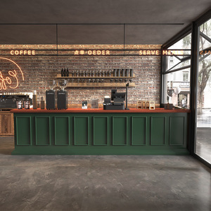High End Rock Plate Front Desk Hard Texture Reception Counter for Luxury Commercial Venue - Product Image 1