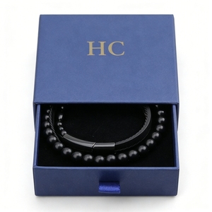 High End Bracelet Box Luxury Rigid <b>Drawer</b> Jewelry Gift Box EVA <b>Insert</b> Embossing Custom Logo Bracelet <b>Drawer</b> Box Factory Direct - Product Image 1