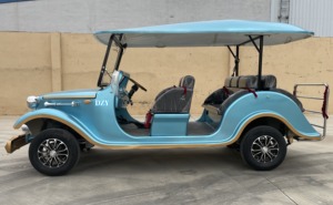 Voiturette de golf classique à énergie nouvelle 6 places, véhicule de quartier pour le tourisme ou le transport de passagers - Product Image 5