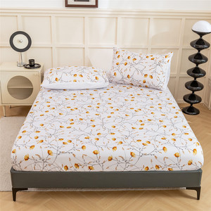 Bán buôn 1800 chủ đề đếm sang trọng Ai Cập tấm ga trải giường sợi nhỏ thiết lập in hoa siêu mềm sâu Túi 4-Piece nhà khách sạn - Product Image 1