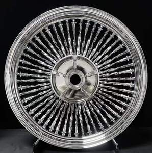 Llanta de Acero Forjado Cromada para Motocicleta, 16 18 19 20 21 23 Pulgadas, con Rodamiento de 1 <span class=keywords><strong>3</strong></span>/4 Pulgadas (25 mm), Llanta de Rayos Anchos para <span class=keywords><strong>Harley</strong></span> Honda BMW - Product Image 3