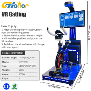 Simulador <span class=keywords><strong>de</strong></span> Ciclismo VR 9D G-Honor GH-B05, Equipo <span class=keywords><strong>de</strong></span> Entretenimiento <span class=keywords><strong>de</strong></span> <span class=keywords><strong>Realidad</strong></span> <span class=keywords><strong>Virtual</strong></span> para Interiores, Juego Educativo <span class=keywords><strong>de</strong></span> <span class=keywords><strong>Realidad</strong></span> <span class=keywords><strong>Virtual</strong></span> - Product Image 2