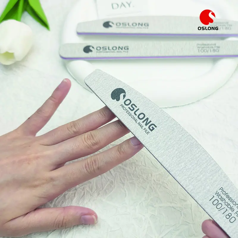 Tùy chỉnh hình dạng và logo Nail tập tin ngựa vằn 180 100 với Nhật Bản giấy nhám