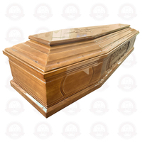 Ataúd Europeo de Madera de Tung, Álamo y Abeto, Personalizable de Fábrica, Ecológico, Tallado, con Certificación FSC, para Funerales