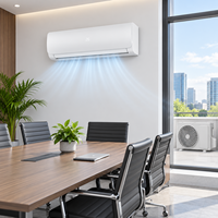 Climatiseur split à onduleur avec commande Wi-Fi, chaud et froid, 9000 BTU, SEER A++, pour le marché européen, logo personnalisé pour chambre d'hôtes
