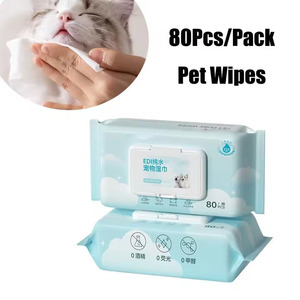 Lenços Umedecidos para Animais de Estimação Não Irritantes e Ecológicos, Lenços Umedecidos Redondos para Reduzir Manchas de Lágrimas - Product Image 3