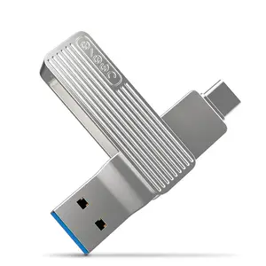 Xiaomi Jessis U Disk 128GB Recorder Type-C Dual USB Flash Drive OTG USB 3.1 USB Stick For Phone Tablet PC MAC