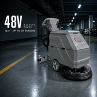 Nettoyeur de sols manuel à pousser CleanHorse H20, alimenté par batterie, modèle 2300 ㎡ Machines de nettoyage de sols commerciaux