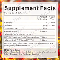 Julong OEM Capsule de chlorhydrate de berbérine aux herbes avec extrait de cannelle de Ceylan Capsule de berbérine végétalienne Capsules de berbérine Hcl