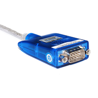 Cable convertidor USB a RS-232 UOTEK FT232RL con blindaje trenzado y revestimiento de PVC, adaptador serial USB2.0 DB9 macho UT-880