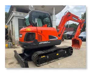 Escavadeira Doosan DX60 usada 6 ton Doosan DX 60 escavadeira hidráulica de esteira mini equipamento de construção de segunda mão para venda