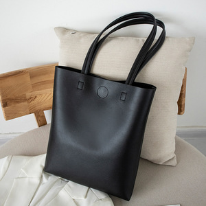 2024 New Fashion Korean Version of the Soft Leather Tote <strong>Bag</strong> <strong>Student</strong> Versatile Simple Large-capacity One-<strong>shoulder</strong> <strong>Handbag</strong>