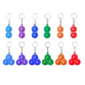 Juguetes de Silicona Personalizados para Aliviar el Estrés, Llaveros con Burbujas para Presionar con los Dedos, Juguetes Antiestrés - Product Image 6