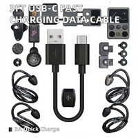 Conception courte 20cm longueur Port type-c câble de données USB C haute vitesse pour appareils accessoires câble de synchronisation de charge rapide pour I15