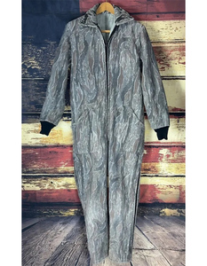Unisex Vintage Faded Cargo Jumpsuit Mens Camouflage <strong>Insulated</strong> <strong>Coveralls</strong> Warm Farm Overalls for Winter - Product Image 1