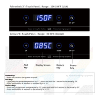 Réchaud électrique rectangulaire pour buffet, réchaud de buffet, pot chauffant électrique, couvercle en verre hydraulique 9 litres 13 litres