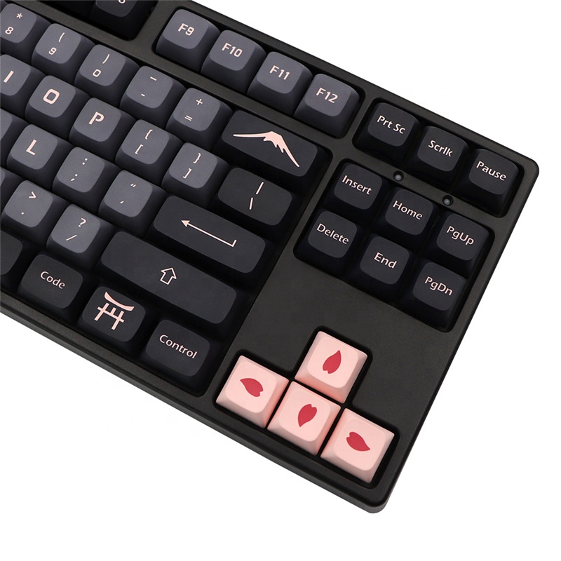 XDA Keycaps Night Sakura - 132 Keys for Mechanical Keyboard