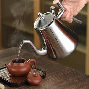 Gold <b>Teapot</b> Thickened Stainless Steel <b>Large</b> Capacity With Strainer For Tea Brewing Hotel Restaurant Use - Product Image 2