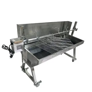 Auto Rotisserie Charcoal BBQ Spit Roaster Chicken Lamb Grill