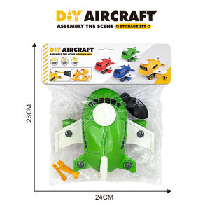 Vente chaude 4 <span class=keywords><strong>en</strong></span> 1 démonter jouet avion assemblage ensemble avion militaire série petites voitures vis panneaux de signalisation jouet éducatif - Product Image 6