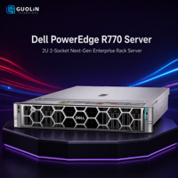 Serveur Dell R770 2U à double socket, haute performance, VMware ESXi, Hyper-V, OpenStack, cloud computing, cluster, 32x DDR5, serveur en rack