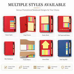 Promotional Wholesale Eco Notebook Pen Sticky Notes Custom Printed <b>Memo</b> <b>Pad</b> Recycled Paper Stationery Set for Business Gift - Product Image 5