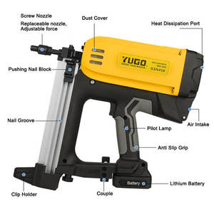 Clavadora de Gas Multifuncional GSN50K 60K, Pistola de Clavos Eléctrica para Uso en Construcción y Clavos de Acero, 1 Año de Garantía, Chongqing - Product Image 2