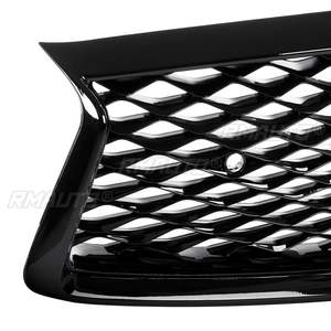 Para Infiniti Q50 Q50S 2018-2021 Todos los Modelos, Rejilla Delantera, Parrilla, Parachoques, Malla para Capó, Negro Brillante, Kit para Auto - Product Image 4
