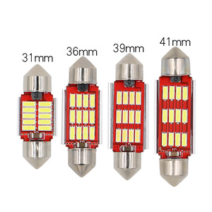 Luz de lectura de doble punto para coche, luz de techo, luz de matrícula, decodificador con bombilla CANBUS de corriente constante, luz modificada para coche 36m - Product Image 1