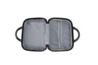 Valise de voyage en ABS légère avec roulettes pivotantes, serrure à clavier, ensemble de 4 pièces, sac de maquillage simple et tendance, voyage facile