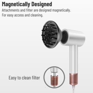 Secador de Pelo Inalámbrico Portátil <span class=keywords><strong>Umar</strong></span> HS03 Profesional de 1500W con Motor BLDC Iónico y Control Táctil para Hoteles, Hogares y Exteriores - Product Image 4
