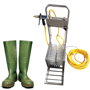 Máquina de Limpieza de Botas de Goma con Cepillo de Nailon y Tubería de Agua de PVC para Uso en Granjas y Ganado - Product Image 1