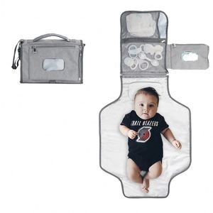 Tapis à langer portable et imperméable BSCI, sac de poussette multifonctionnel, multiples méthodes de suspension, tapis pliable pour bébé - Product Image 5
