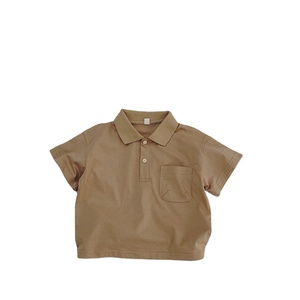 <span class=keywords><strong>Polo</strong></span> à manches courtes pour enfants, nouvelle collection été 2024, couleur unie, simple, pour garçons et filles, t-shirt à col <span class=keywords><strong>polo</strong></span> pour bébé - Product Image 3