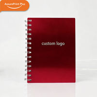 Carnet de notes professionnel à spirale, personnalisé avec logo gravé au laser et impression UV, cadeau d'entreprise, 40 feuilles