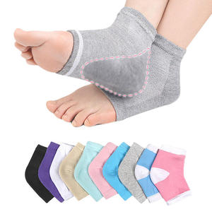 Tobillera de malla elástica con cojín de gel para el talón, alivio del dolor de talón, calcetines de compresión para deportes - Product Image 1