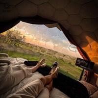 Matériaux de couverture pour tente dôme géodésique de glamping, matériel de camping de luxe, connecteurs en PVC, 10 pieds, coût d'un