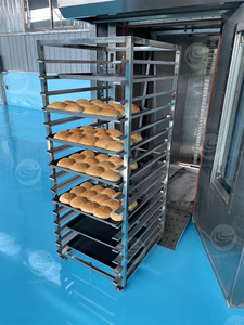 Rotary Rack croissant untuk memanggang roti memasak listrik gas diesel biskuit oven mesin roti Stainless Steel - Product Image 3