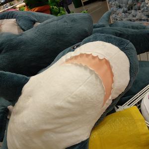 Bantal & Mainan Boneka Hiu Bordir Khusus Super Lembut Isi Kapas PP, Berbobot, Nyaman untuk Hadiah Ulang Tahun Unisex - Product Image 3