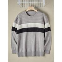 Pull tricoté épais pour homme en modal et fourrure de lapin, à manches longues, avec badge uni, idéal pour le dropshipping transfrontalier OMG