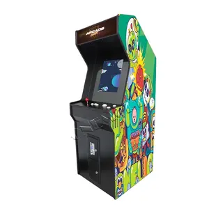 60 In 1 çoklu oyun klasik dik Arcade oyun dolabı makinesi, toptan Stand Up Retro Video Arcade
