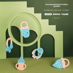 <span class=keywords><strong>Mordedor</strong></span> de media luna de silicona de grado alimenticio para bebé nuevo de juguete suave en diferentes formas - Product Image 2